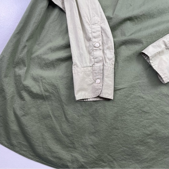 J.Crew Blouse Women Size 6 Relax-Fit Long Sleeves Collared Lightweight Pocket - Picture 5 of 13